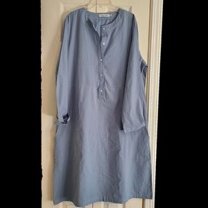 Cambray Blue Pullover Dress by MissLook X-LARGE